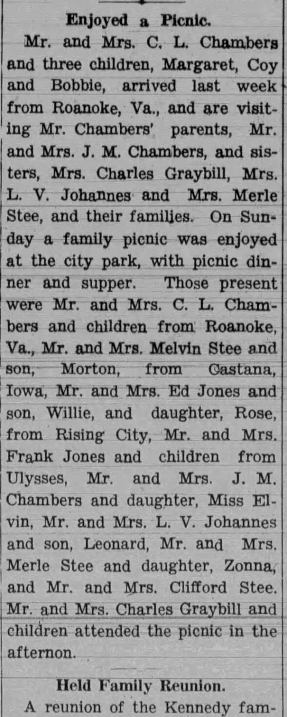 Clipping from The Banner-Press